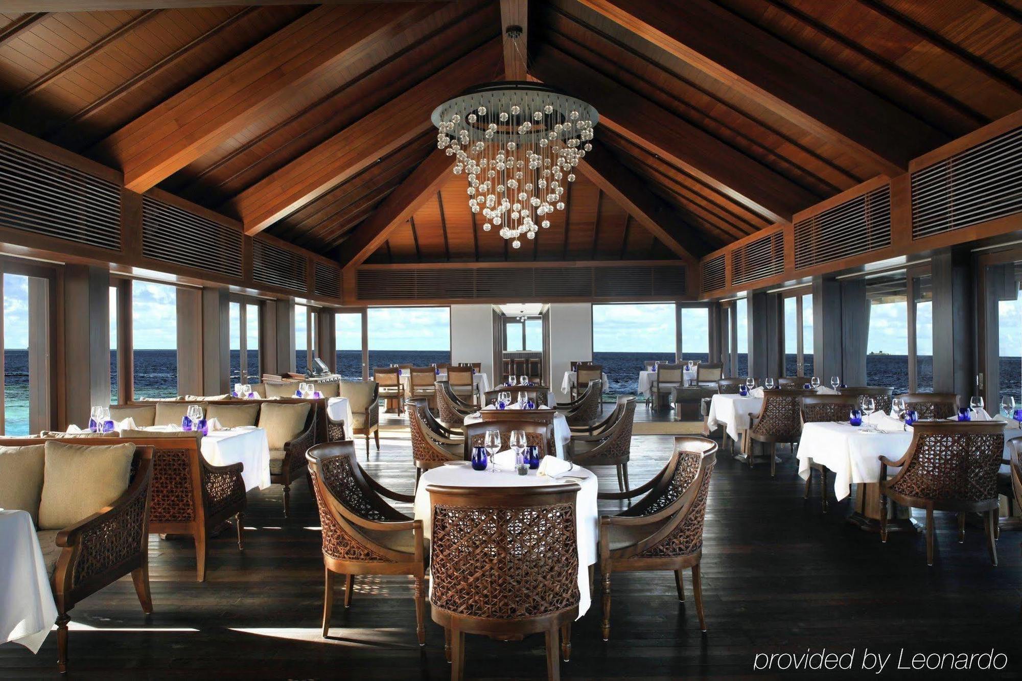 Dhigurah  The Residence Maldives מסעדה תמונה
